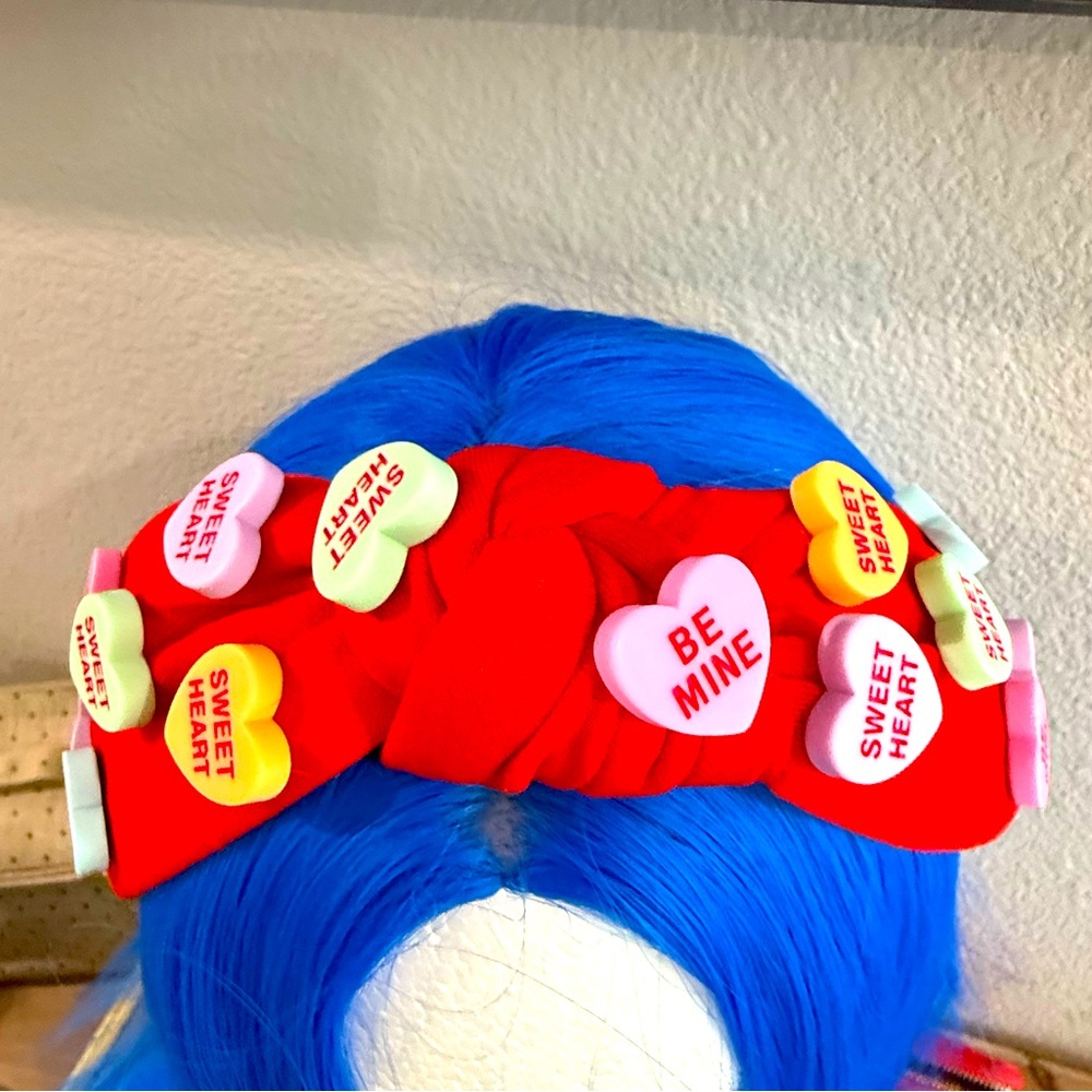 Conversation Heart Knotted Headband